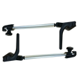 Polyplastic 230mm Pair Polyfix slide on tubular stays with catch