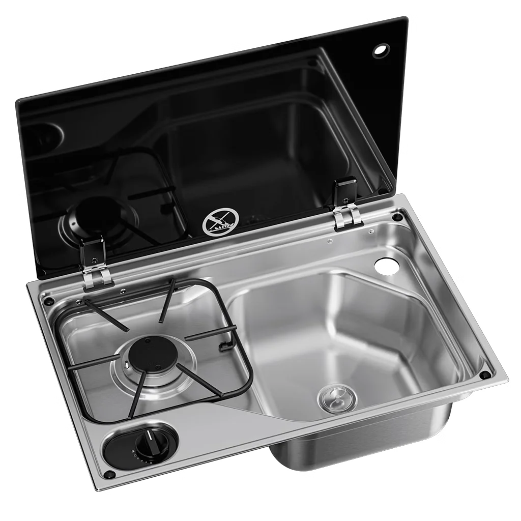 Dometic Vision CVC1525G One Burner Combination Unit - Right Hand Sink