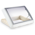 Dometic Midi Heki 700 x 500 Crank Rooflight with Ventilation WHITE