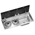 Dometic MO9722R Slimline Hob & Sink Unit Right Hand - Piezo Ignition & Shut Off