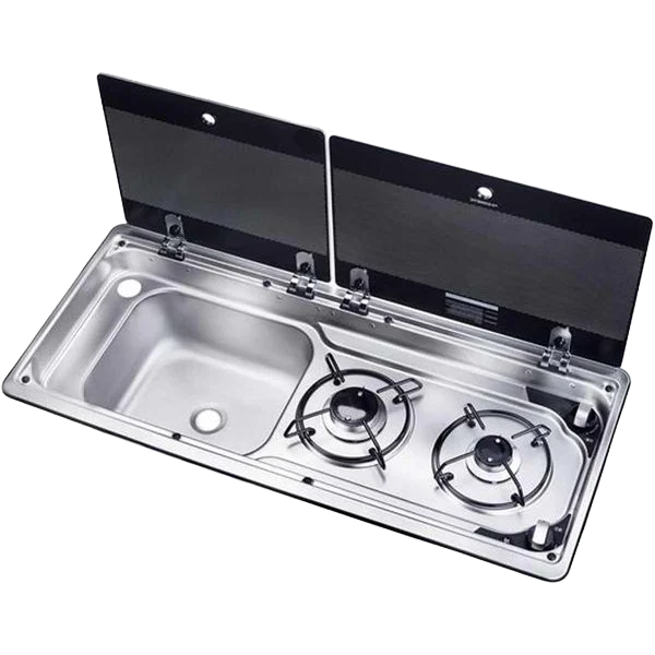 Dometic Slimline Piezo Hob & LH Sink Unit MO9722LP