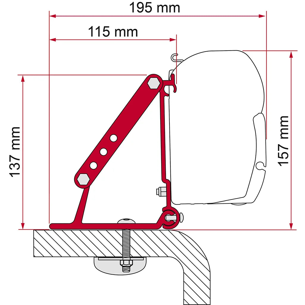 Fiamma Kit Roof Adapter