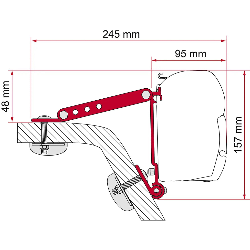 Fiamma Kit Wall Adapter