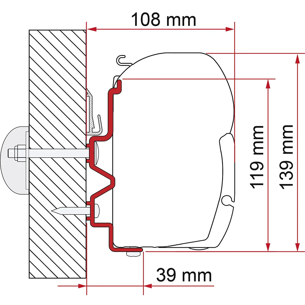 Fiamma Adapter Rapido 400 Serie 9DF-9M-10