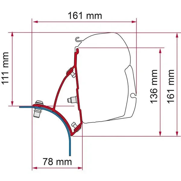 Fiamma Kit VW T5/T6 Lift Roof DB-RHD (F43)
