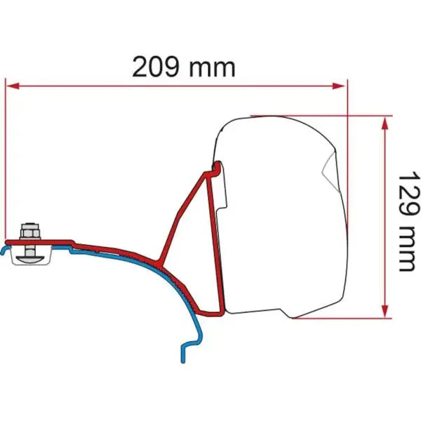 Fiamma Kit VWt5/T6 Multivan Rail RHD (F43)