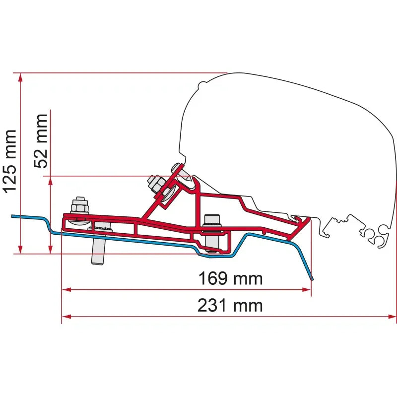 ADAPTER FORD TRANSIT L2H2 290 RHD