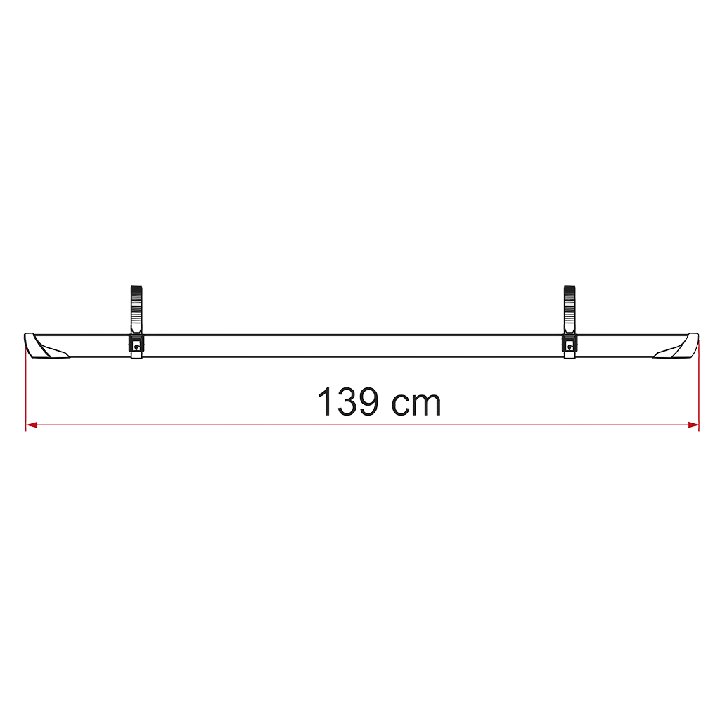 Fiamma Rail Plus XL Deep Black (98656N589)