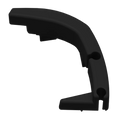 Fiamma Left Hand Pelmet End Cap Black F40 Van