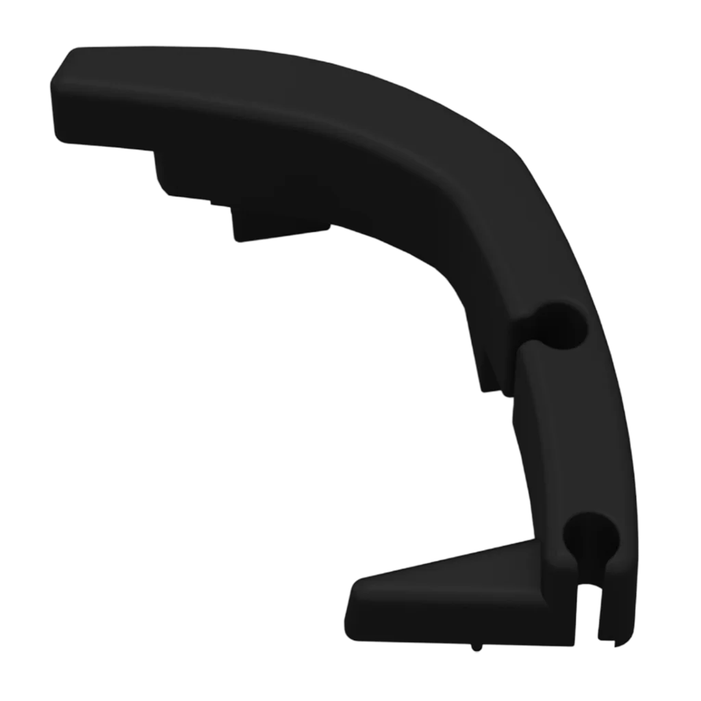 Fiamma Left Hand Pelmet End Cap Black F40 Van