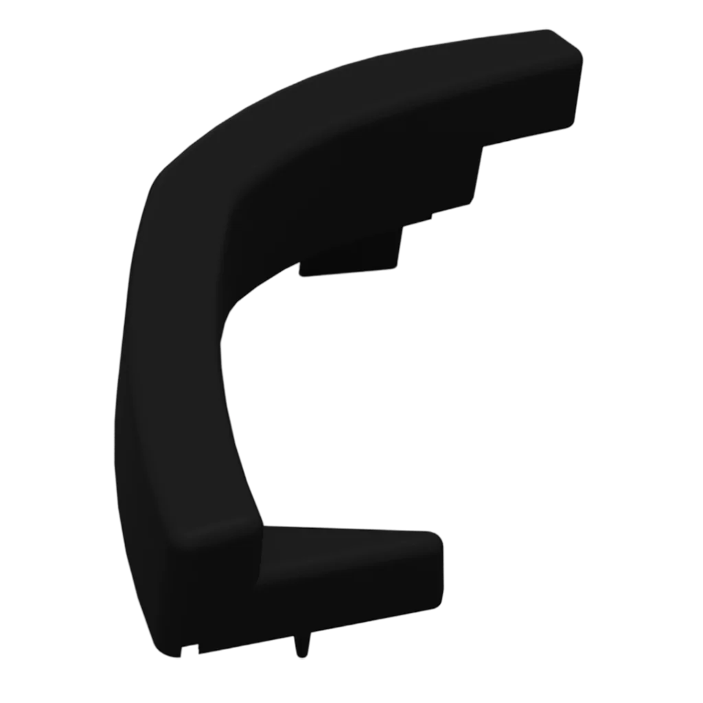 Fiamma Right Lead Bar End Cap Black F40 Van