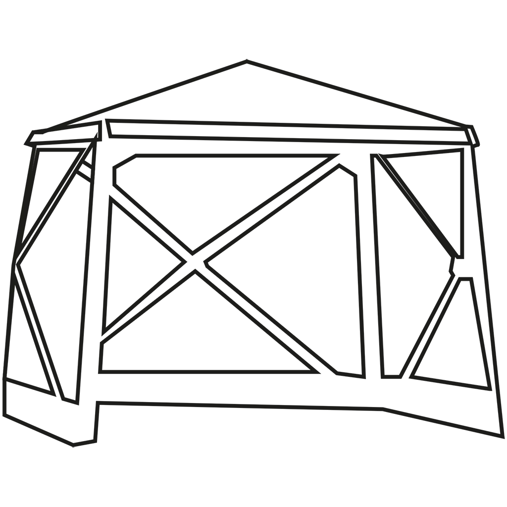 Screen House 4 Pro pop up Gazebo - Grey