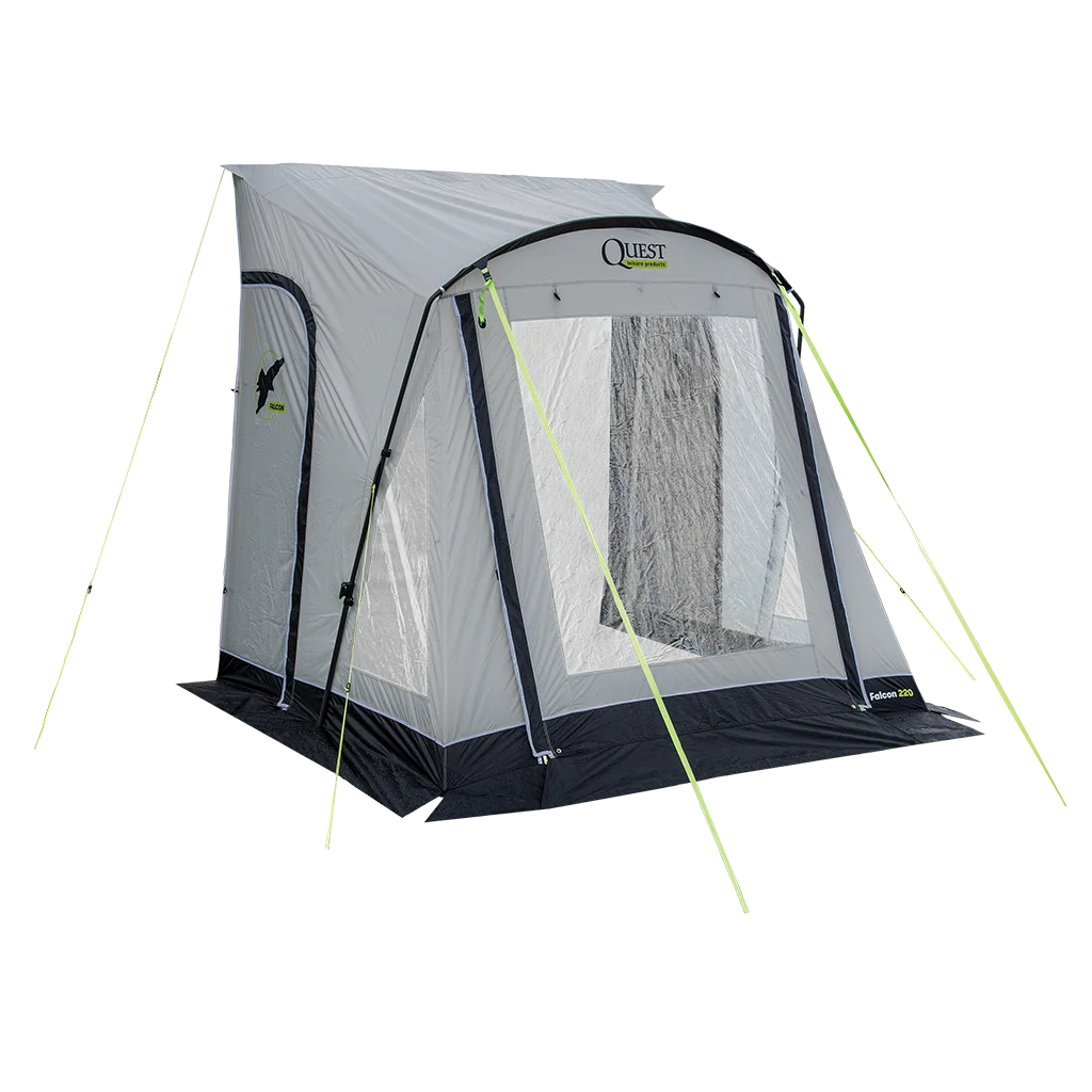 Falcon Pro 220 Poled Porch Awning - Mid Grey