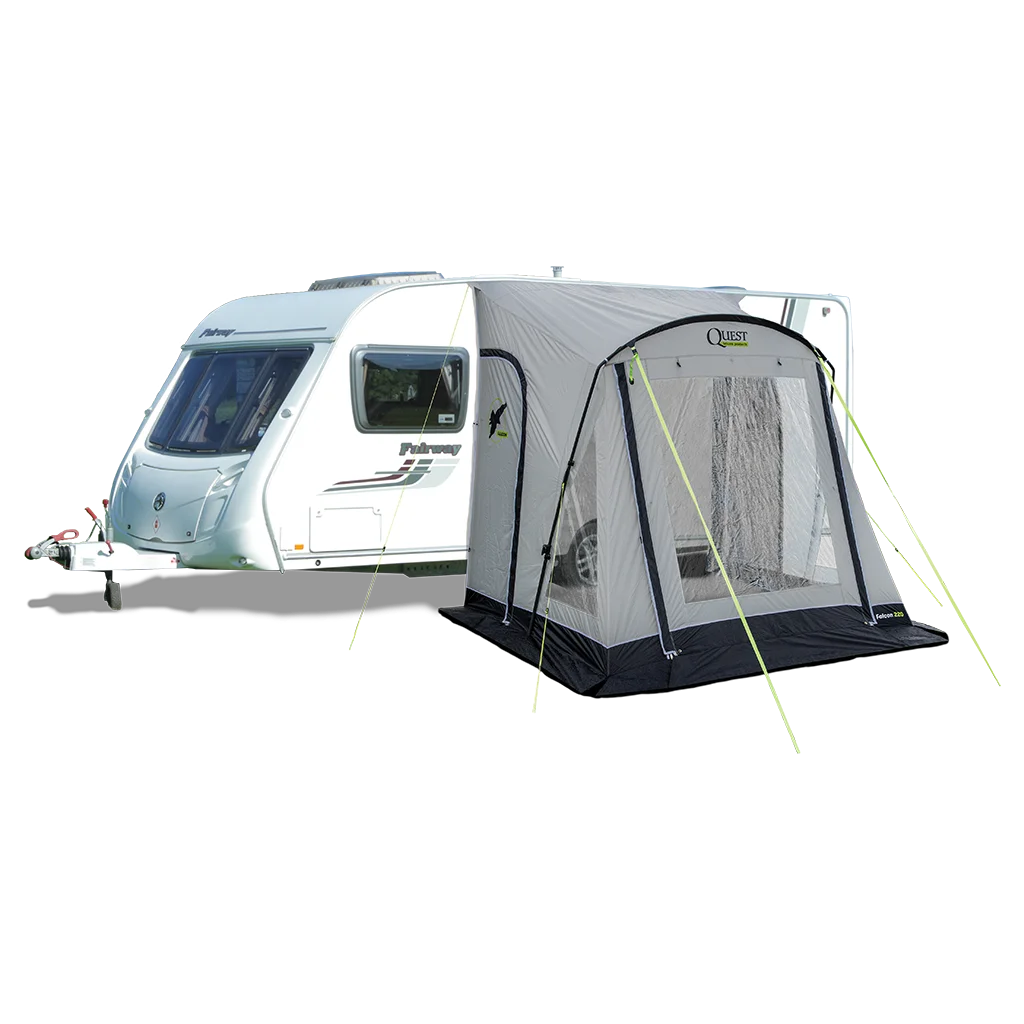 Falcon Pro 220 Poled Porch Awning - Mid Grey