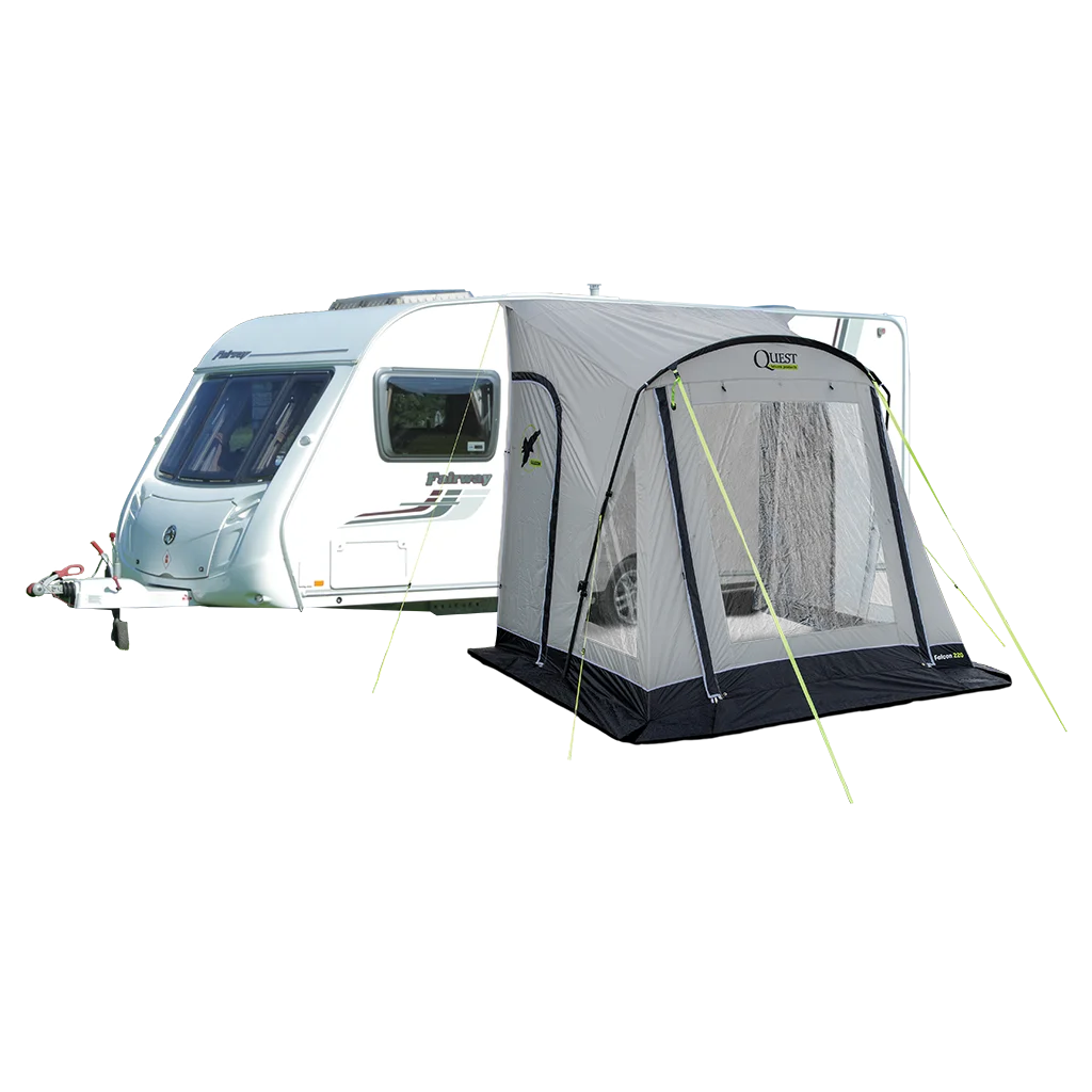 Falcon Pro 220 Poled Porch Awning - Mid Grey