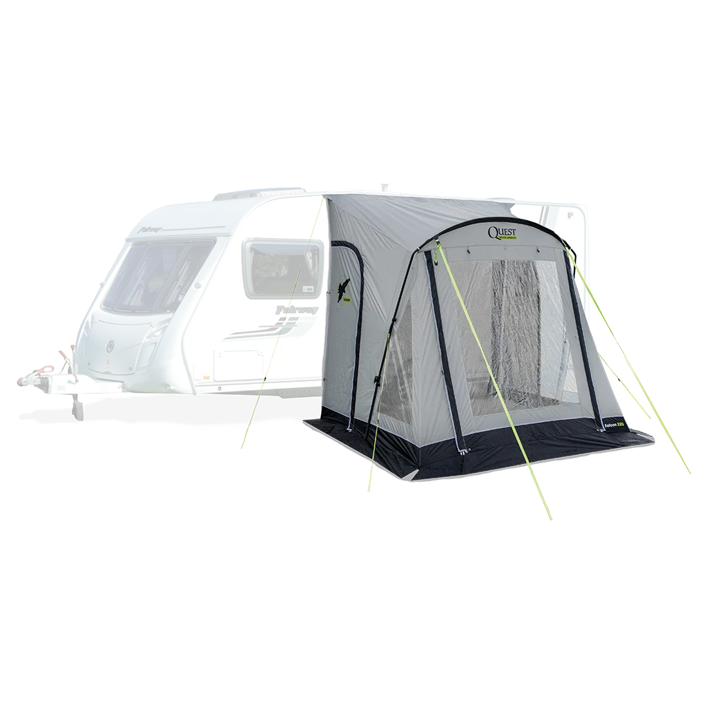 Falcon Pro 220 Poled Porch Awning - Mid Grey