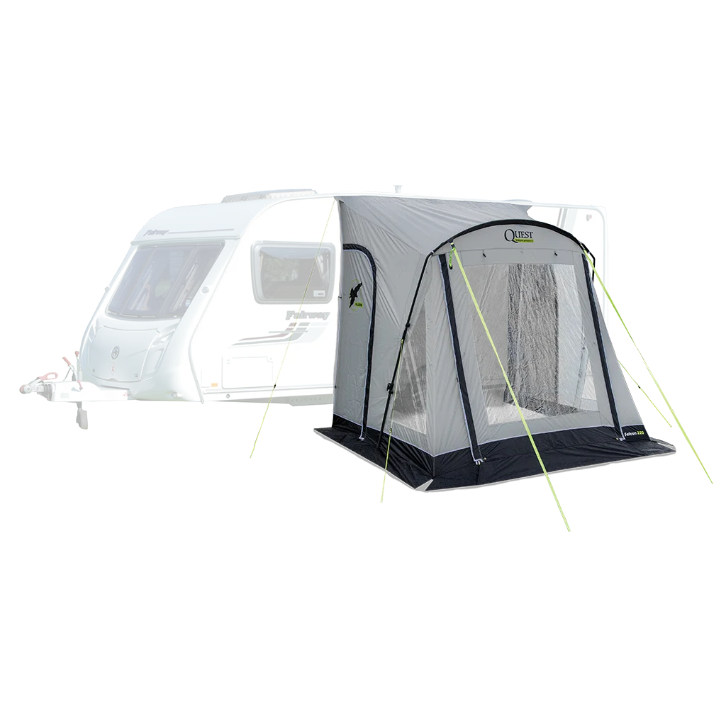 Falcon Pro 220 Poled Porch Awning - Mid Grey