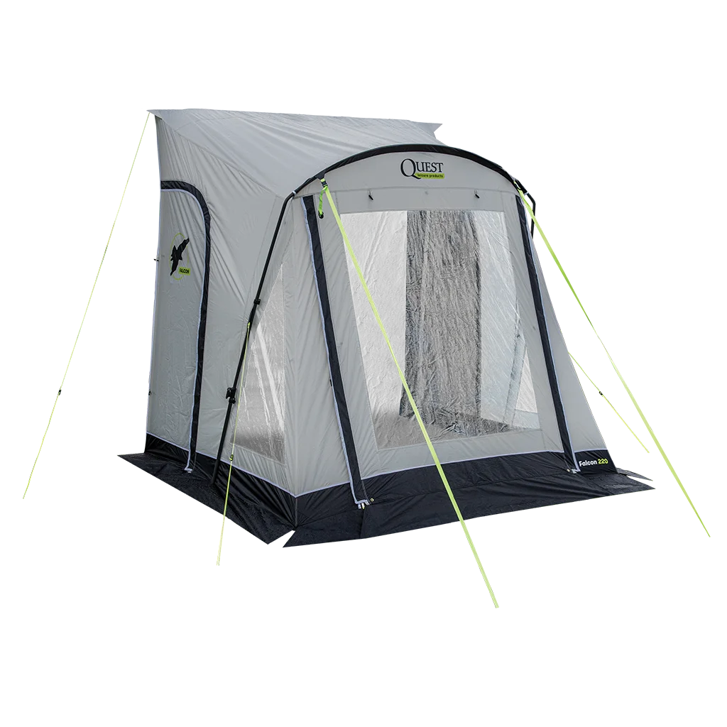 Falcon Pro 220 Poled Porch Awning - Mid Grey