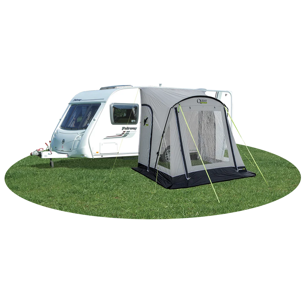 Falcon Pro 220 Poled Porch Awning - Mid Grey