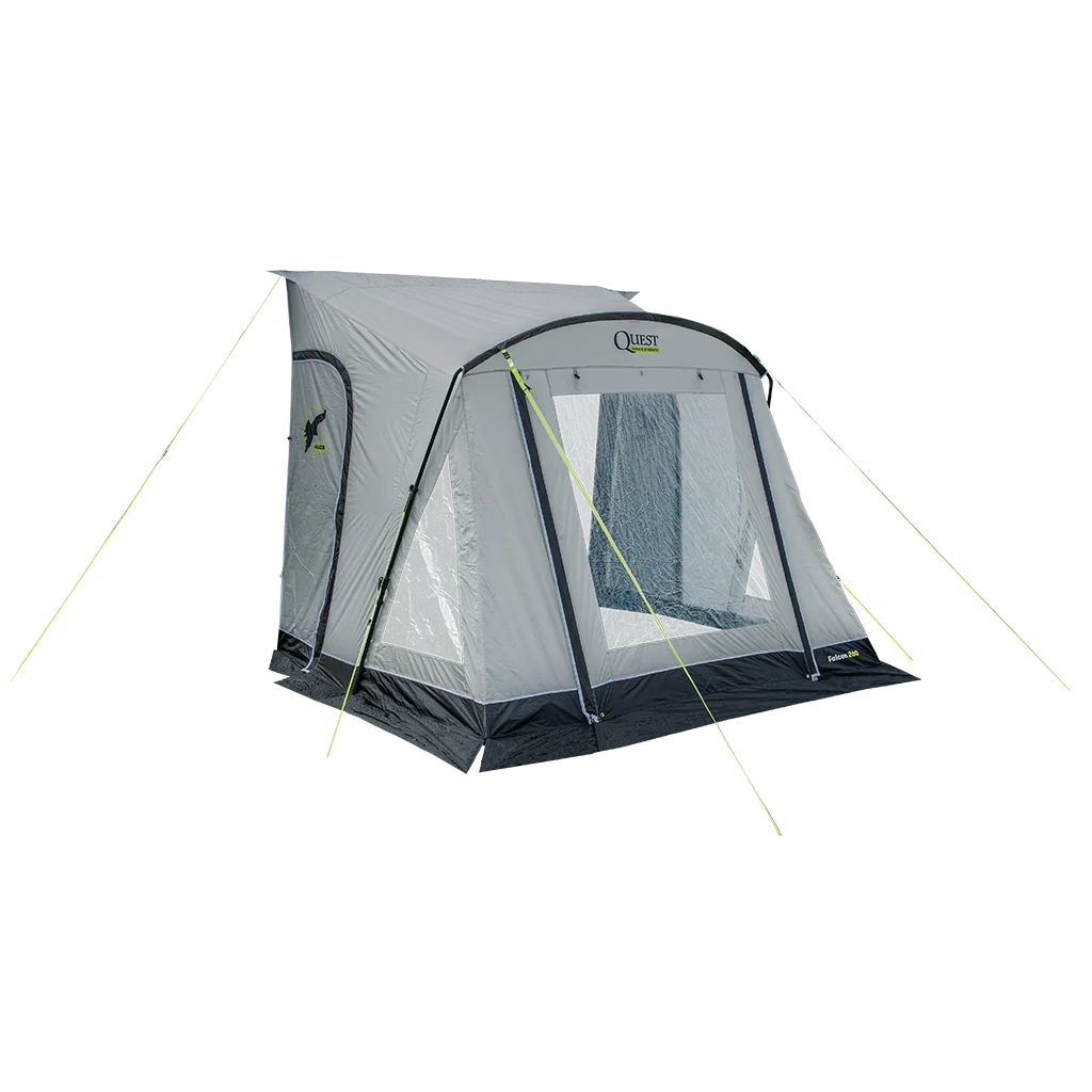 Falcon Pro 260 Poled Porch Awning - Mid Grey