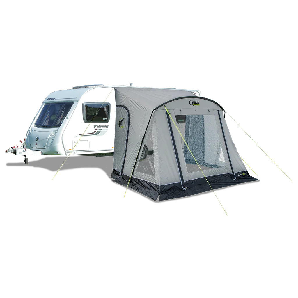 Falcon Pro 260 Poled Porch Awning - Mid Grey