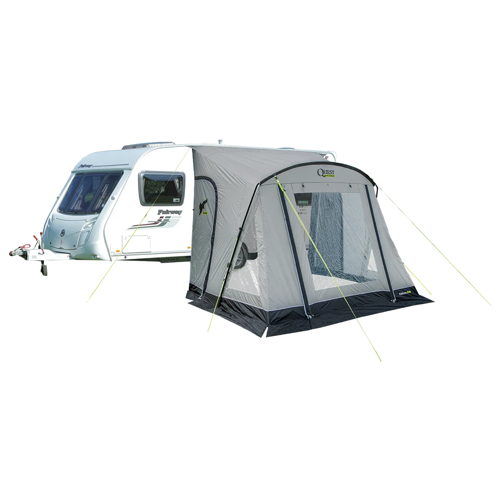 Falcon Pro 260 Poled Porch Awning - Mid Grey