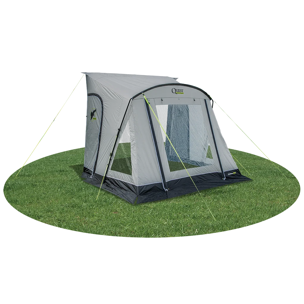 Falcon Pro 260 Poled Porch Awning - Mid Grey