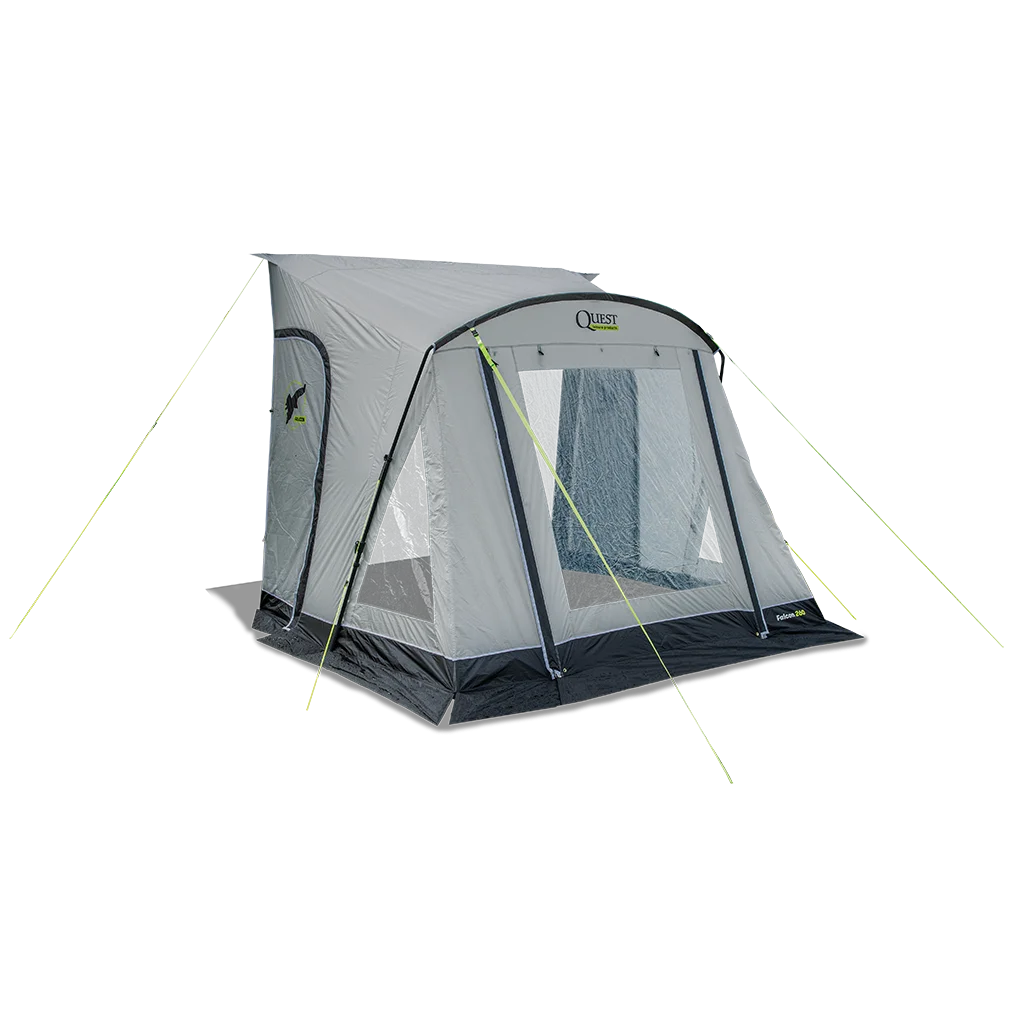 Falcon Pro 260 Poled Porch Awning - Mid Grey