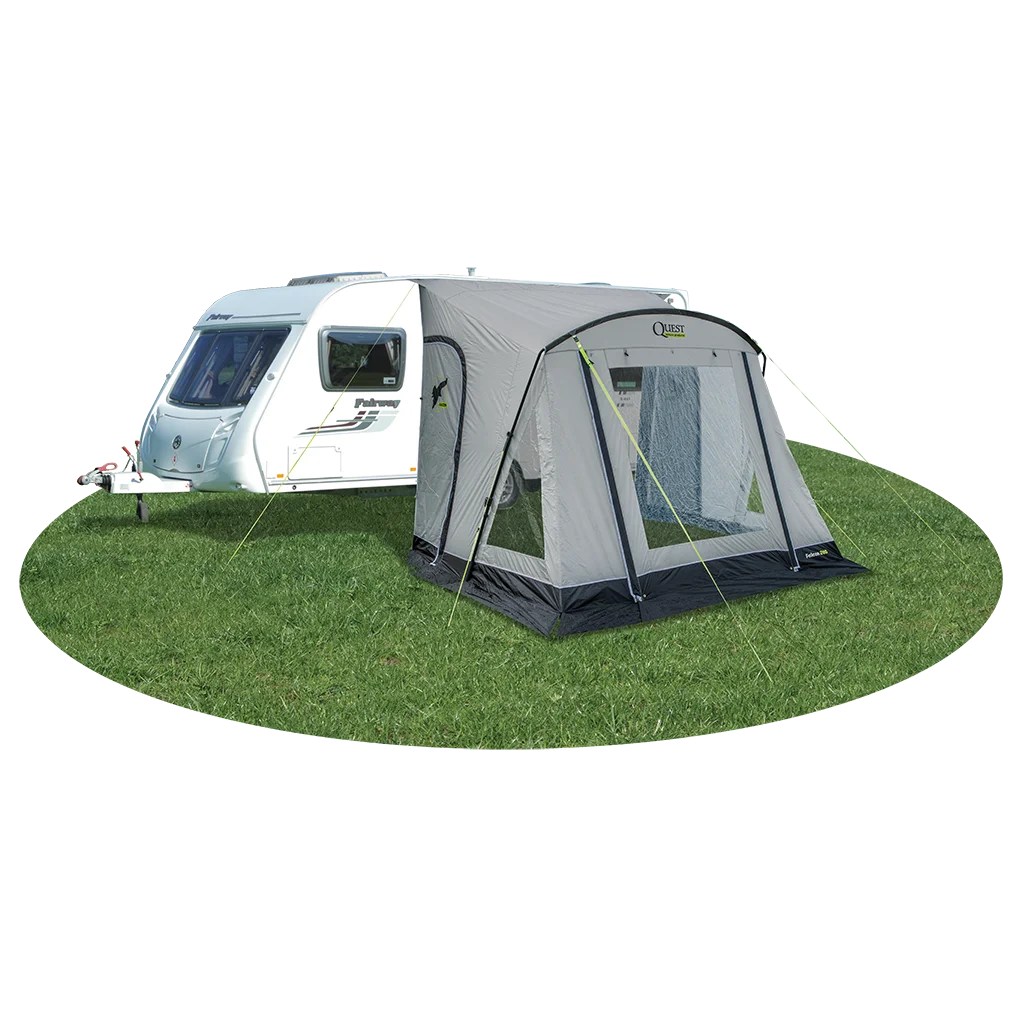Falcon Pro 260 Poled Porch Awning - Mid Grey