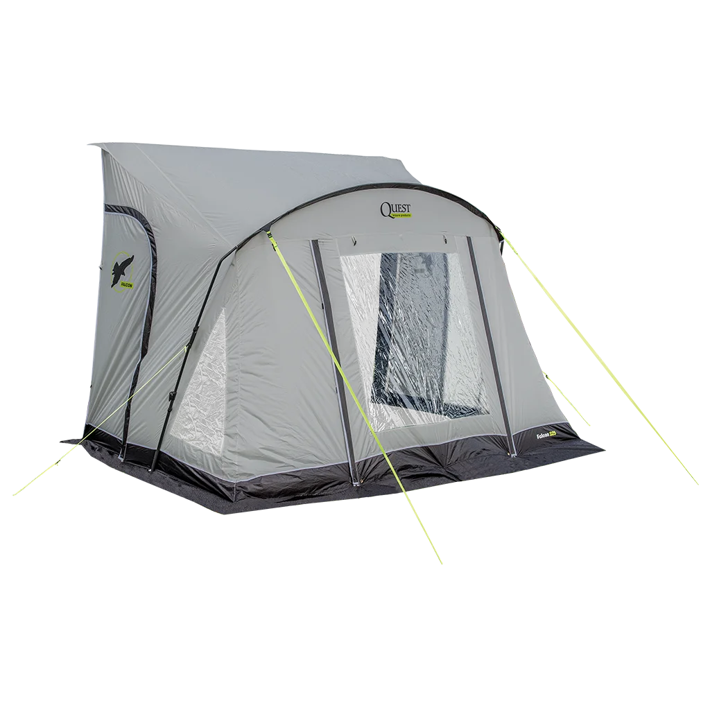 Falcon Pro 325 Poled Porch Awning - Mid Grey