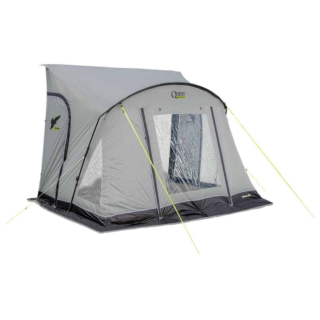 Falcon Pro 325 Poled Porch Awning - Mid Grey
