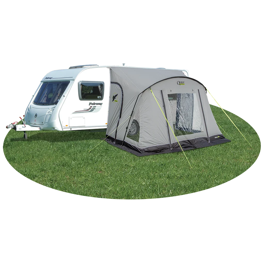 Falcon Pro 325 Poled Porch Awning - Mid Grey