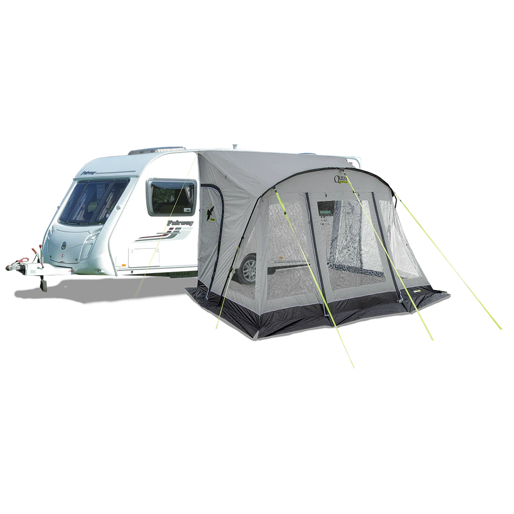 Falcon Pro 390 Poled Porch Awning - Mid Grey
