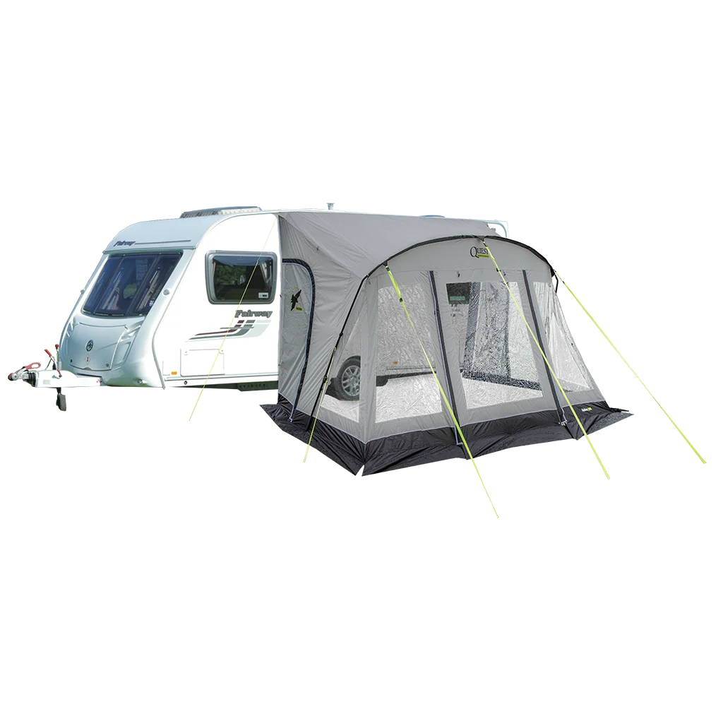 Falcon Pro 390 Poled Porch Awning - Mid Grey