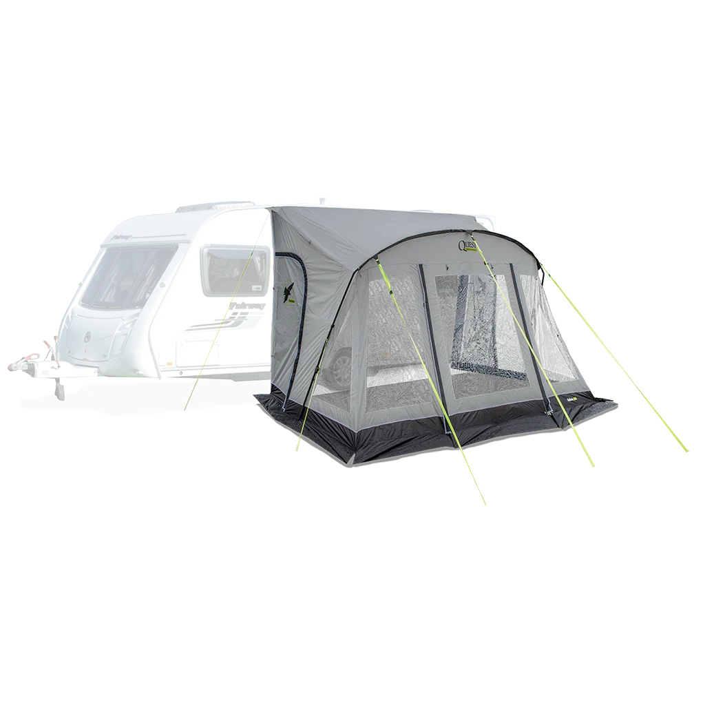 Falcon Pro 390 Poled Porch Awning - Mid Grey