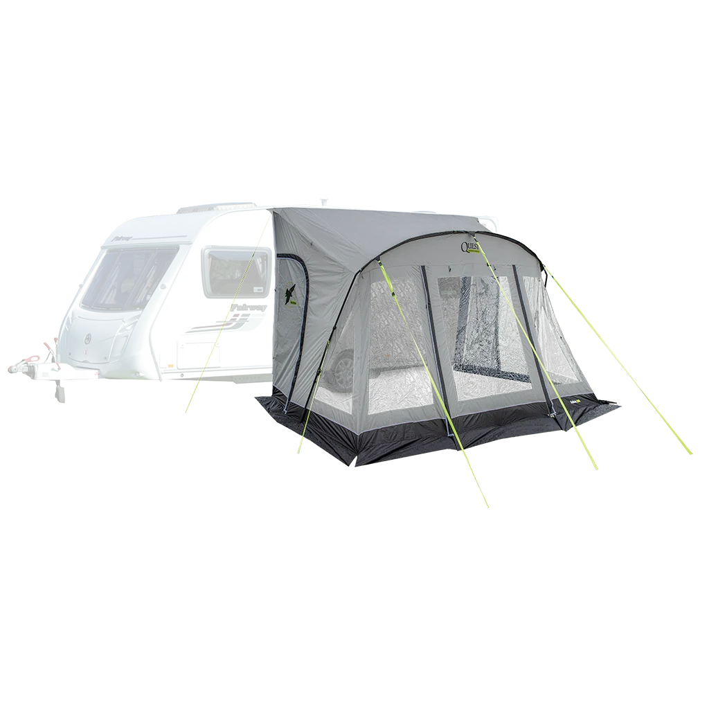 Falcon Pro 390 Poled Porch Awning - Mid Grey