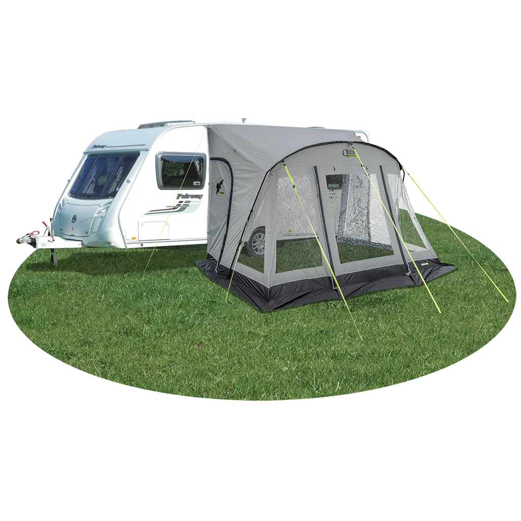 Falcon Pro 390 Poled Porch Awning - Mid Grey