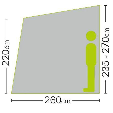 Quest Harrier 300 Air Canopy - Mid Grey