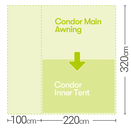 Quest Condor Air 320 Inner Tent