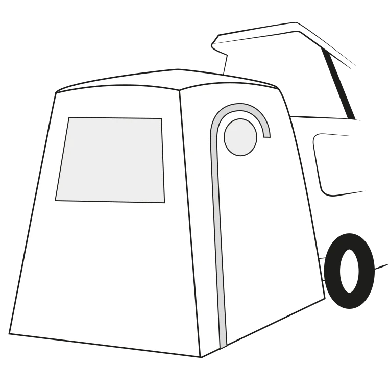 Kite Tailgate VW Campervan Awning T5/T6/T6.1 (A3531-MG)