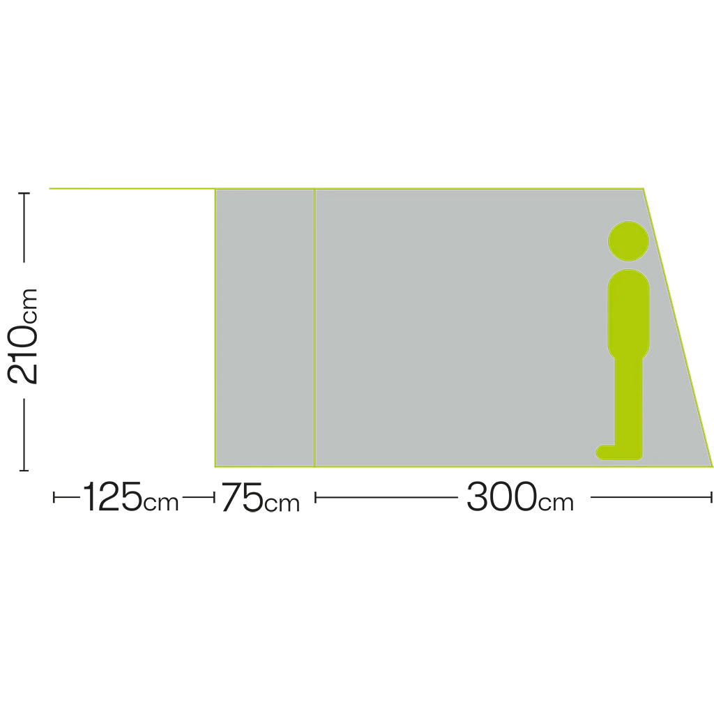 Quest Buzzard 300 Drive Away Poled Awning – Low Top (A3538-MG)