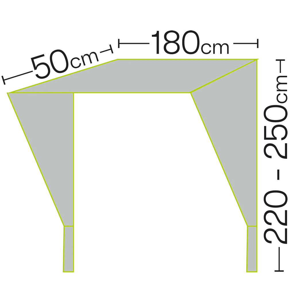 Quest Sparrowhawk Air 180 Door Canopy (A3650A-MG)