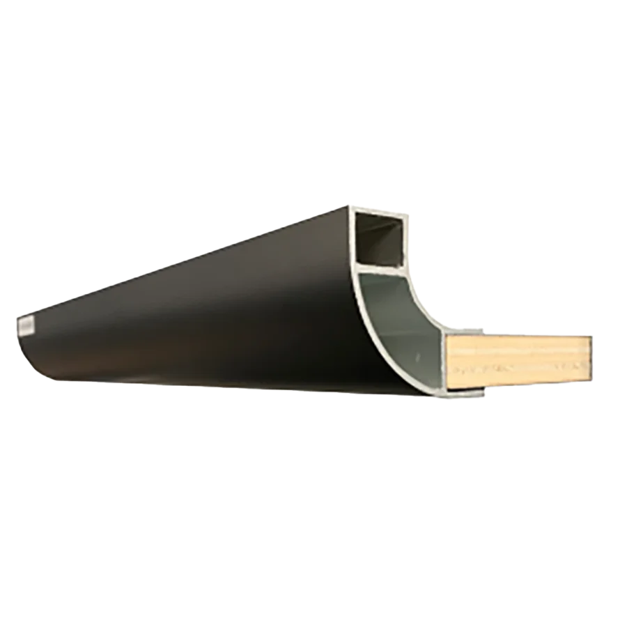 40mm Aluminium shelf profile open one side (order in multiples of 3)