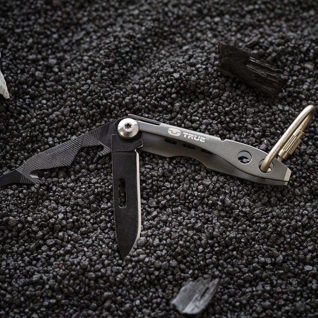 True Utility Tweezer Tool Micro Keyring Multi Tool