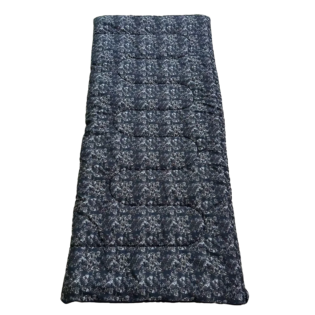 Quest Alberta Sleeping Bag with Pillow Case Navy Paisley (C0044-1)