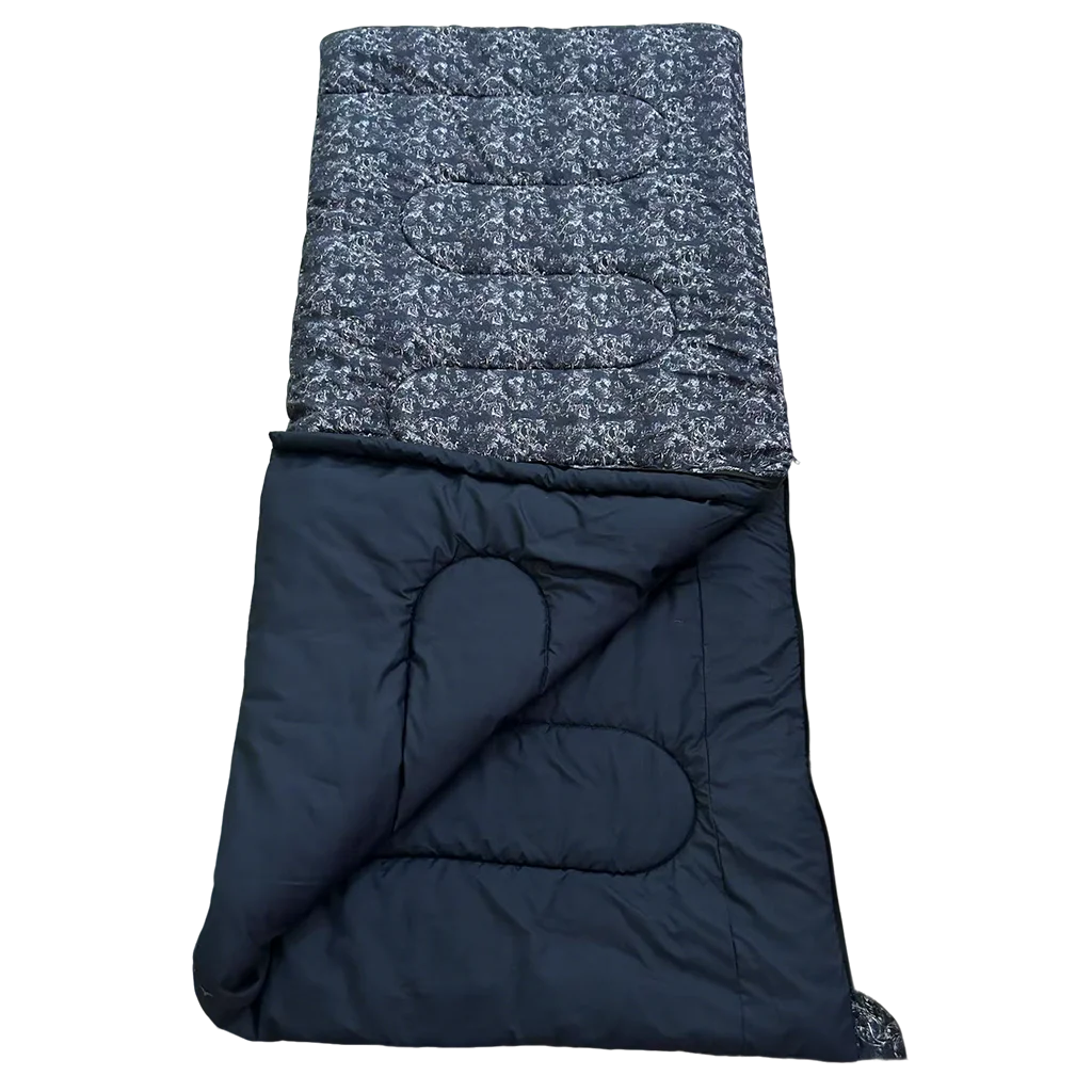 Quest Alberta Sleeping bag with pillow case (Navy Paisley)