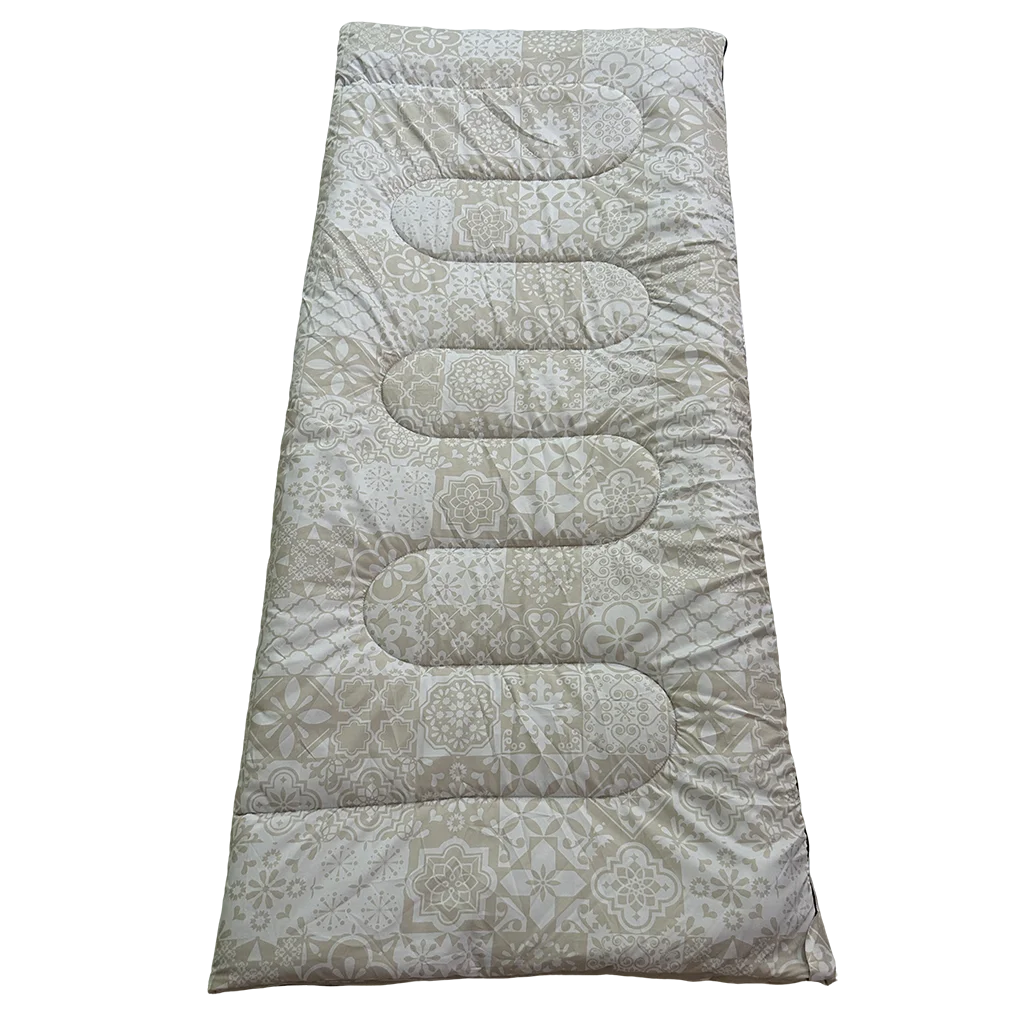 Quest Columbia Sleeping Bag with Pillow Case Faded Tile (C0044-2)