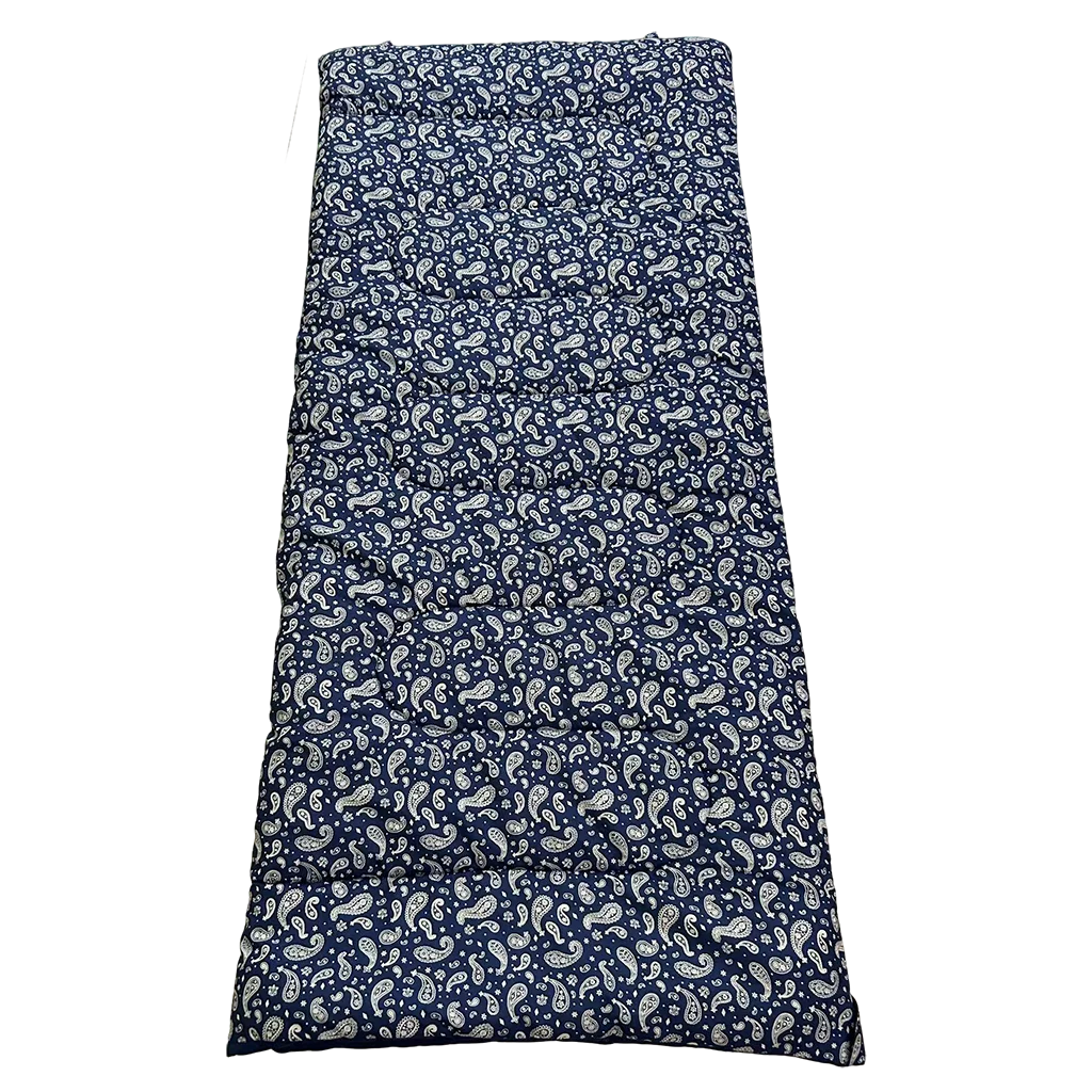 Quest Newfoundland Sleeping Bag with Pillow Case Navy Paisley (C0044-5)