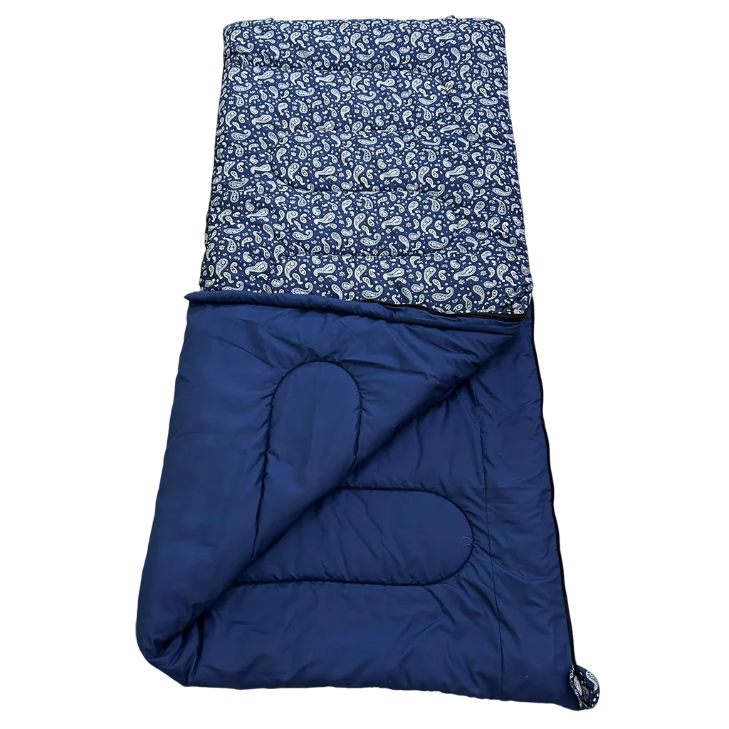 Quest Newfoundland Sleeping bag with pillow case (Navy Paisley 3)