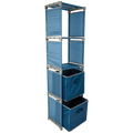 Quest Pack Away Shelf Unit With 2 x Storage Boxes